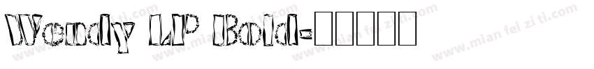 Wendy LP Bold字体转换